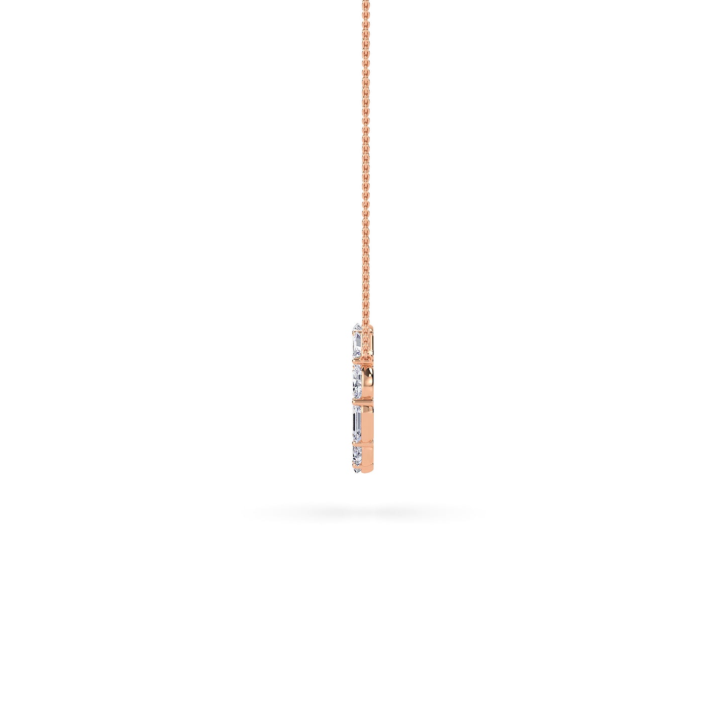 18 KT Gold Lab Grown Diamond Pendant