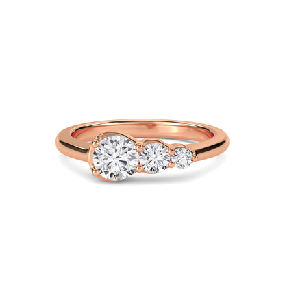 18 KT Gold Lab Grown Diamond Ring for Women