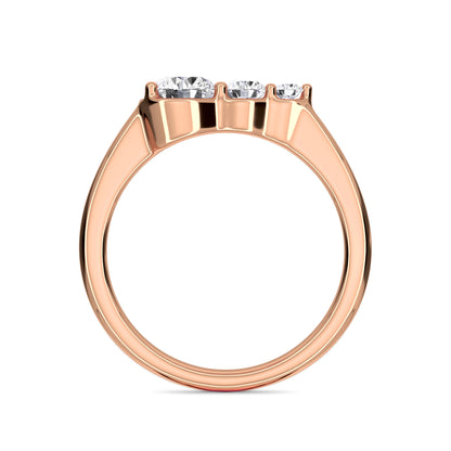 18 KT Gold Lab Grown Diamond Ring for Women