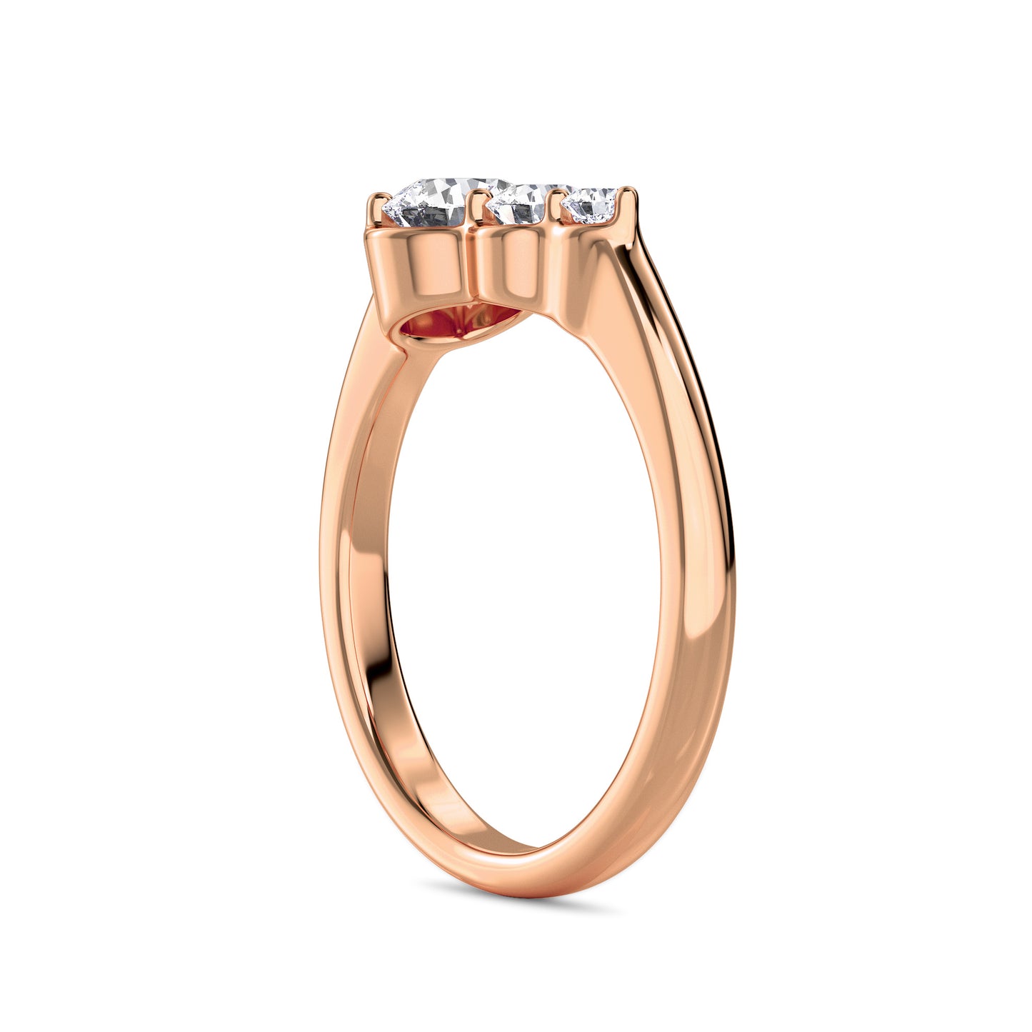 18 KT Gold Lab Grown Diamond Ring for Women