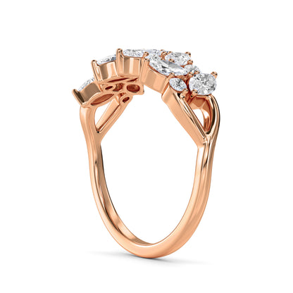 18 KT Gold Lab Grown Diamond Ring for Women