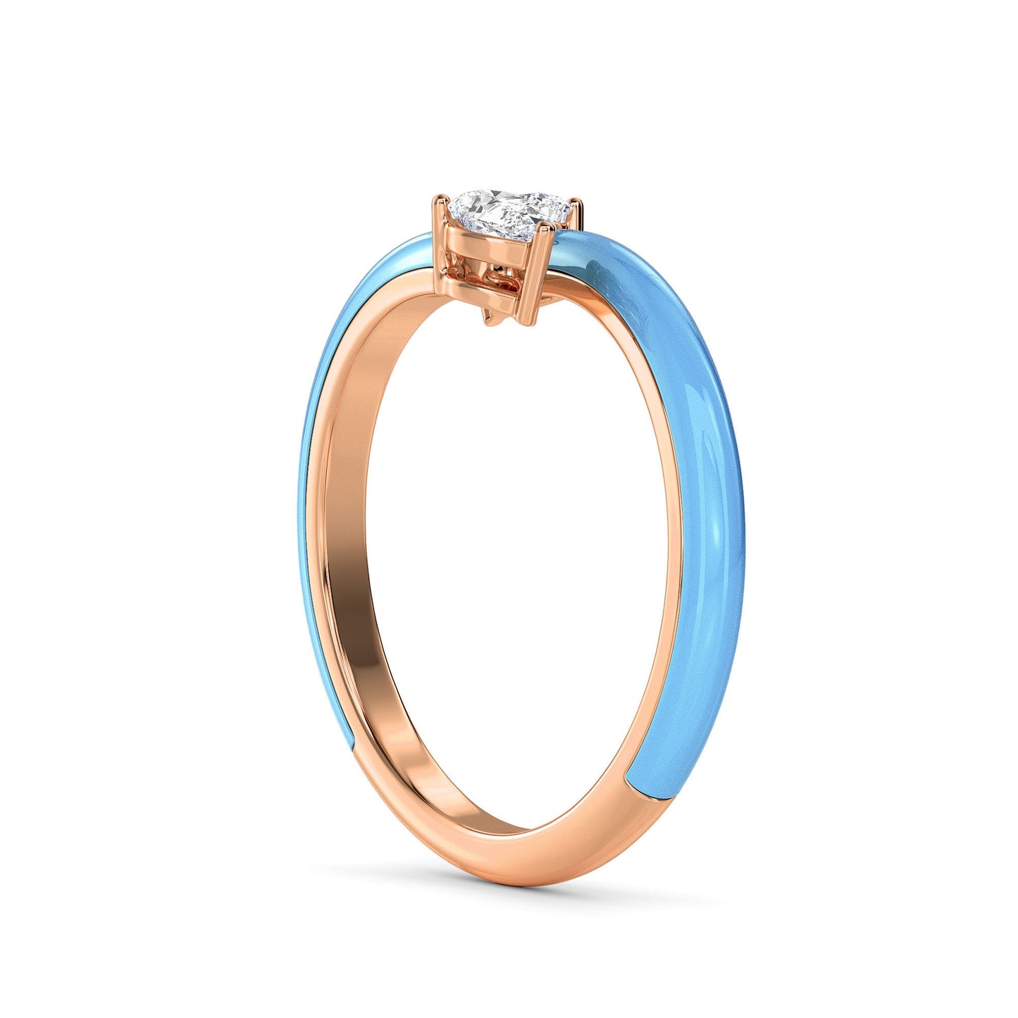 18 KT Gold Lab Grown Diamond Ring for Women