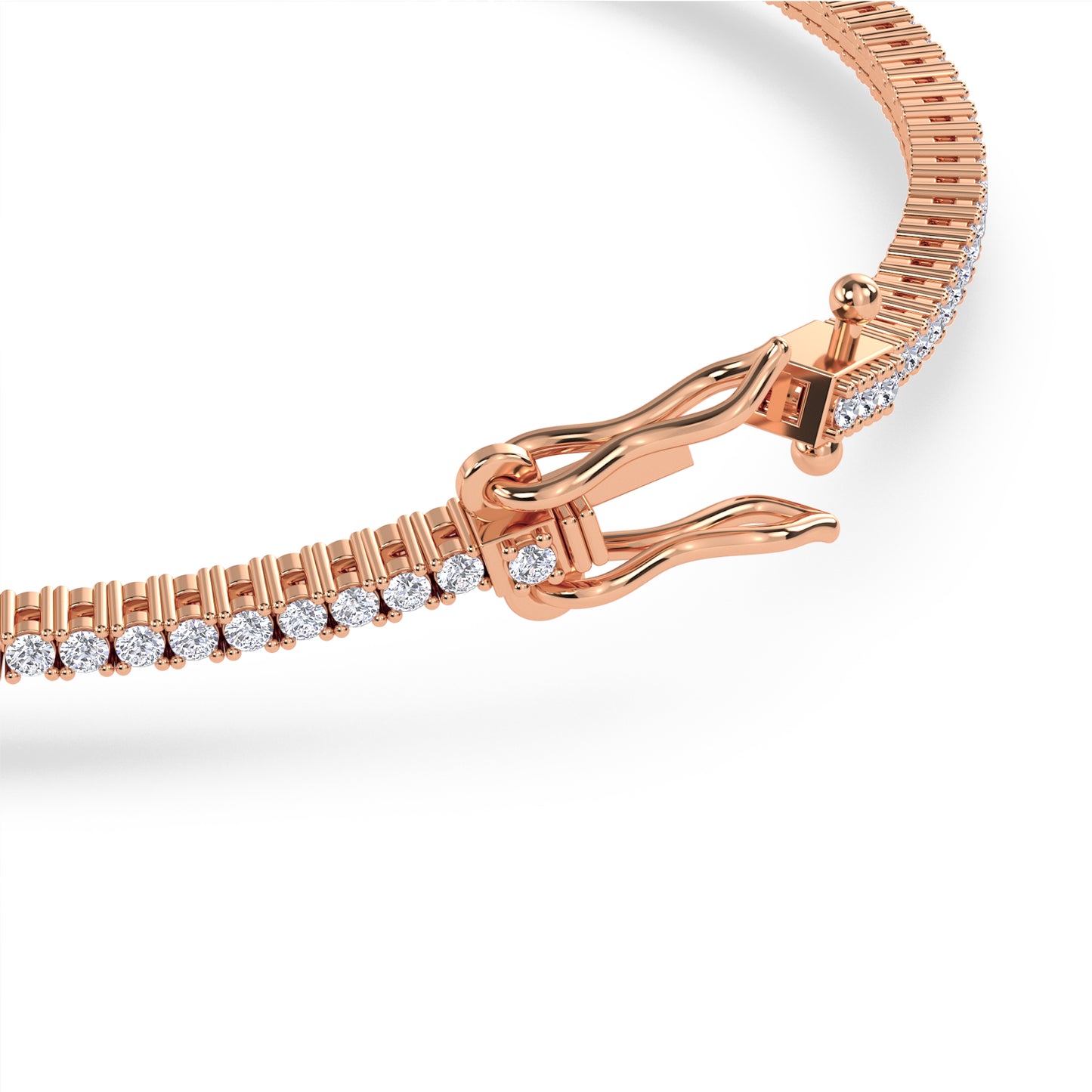 18 KT Gold Lab Grown Diamond Link Bracelets for Women