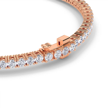 18 KT Gold Lab Grown Diamond Link Bracelets for Women