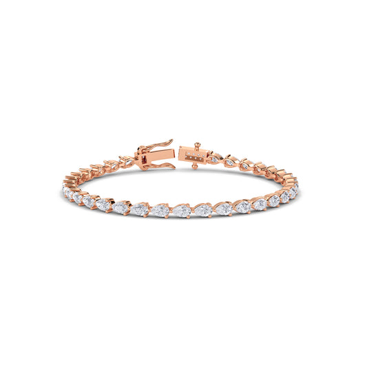 18 KT Gold Lab Grown Diamond Link Bracelets