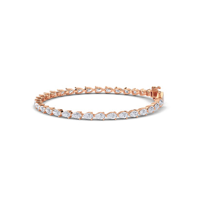 18 KT Gold Lab Grown Diamond Link Bracelets