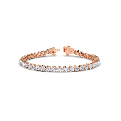 18 KT Gold Lab Grown Diamond Link Bracelets