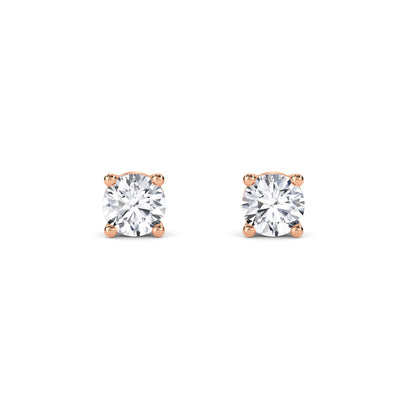 18 Kt Gold Lab Grown Diamond Stud Earrings