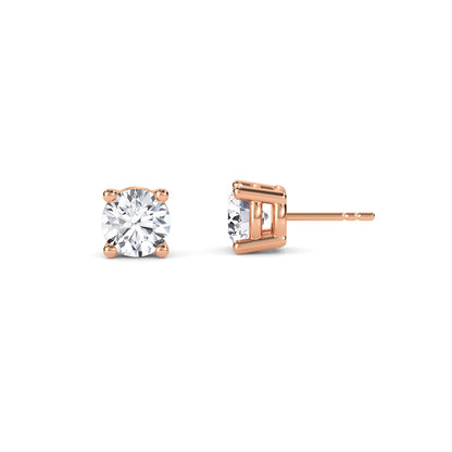 18 Kt Gold Lab Grown Diamond Stud Earrings