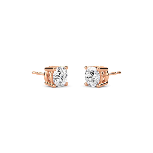 18 Kt Gold Lab Grown Diamond Stud Earrings