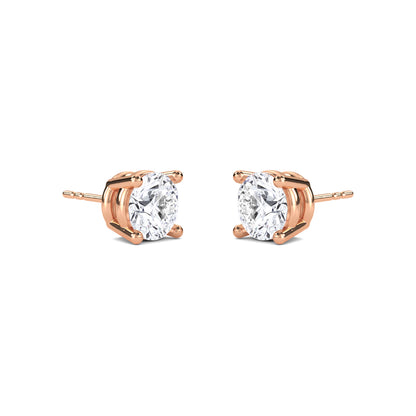 18 Kt Gold Lab Grown Diamond Stud Earrings