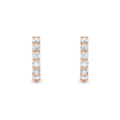 18 Kt Gold Lab Grown Diamond Hoop & Huggie Earrings