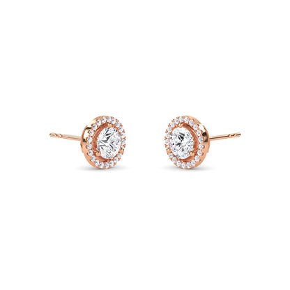 18 Kt Gold Lab Grown Diamond Stud Earrings