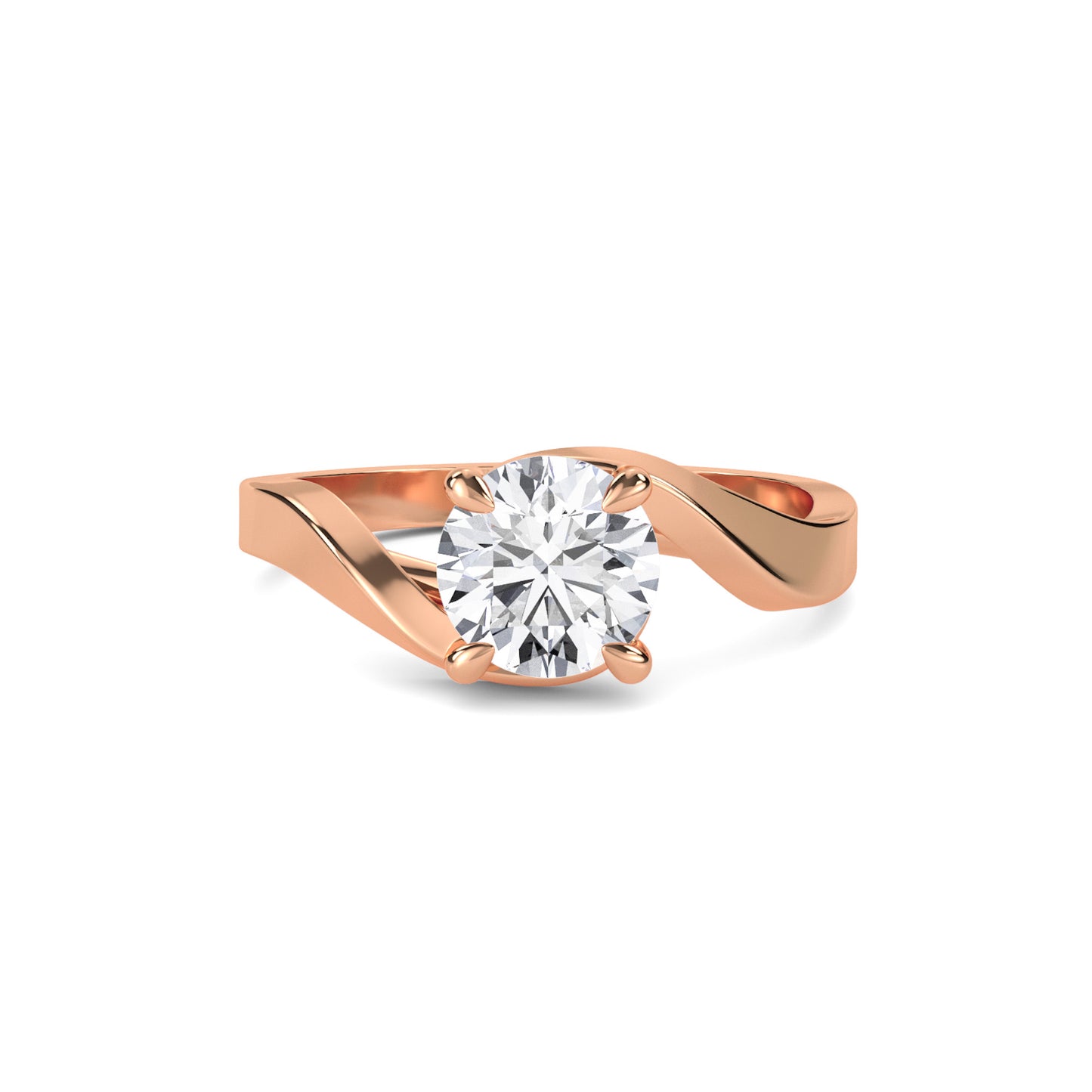 18 KT Gold Lab Grown Diamond Ring for Women