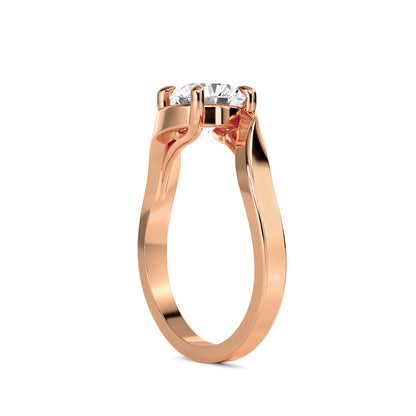 18 KT Gold Lab Grown Diamond Ring for Women