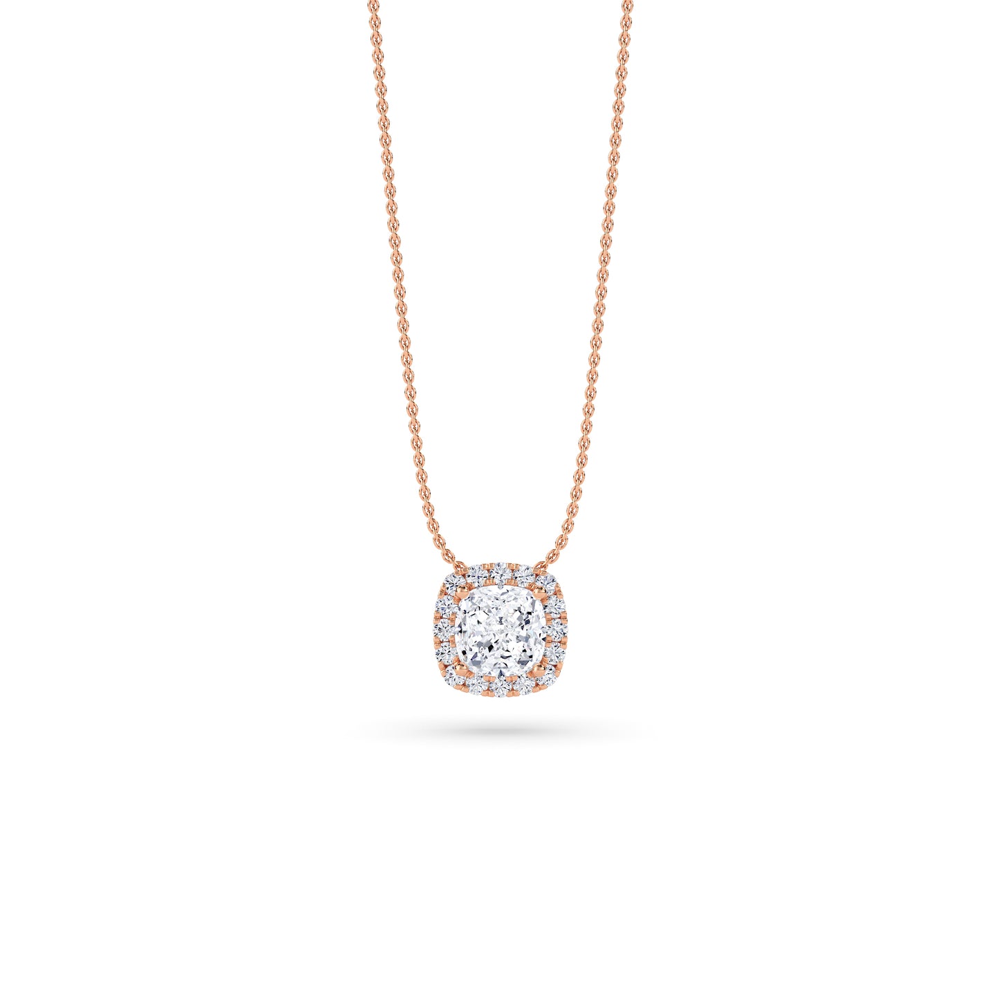 18 KT Gold Lab Grown Diamond Pendant