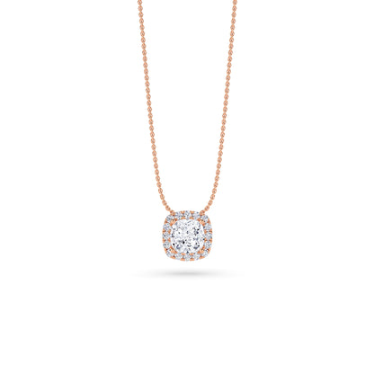 18 KT Gold Lab Grown Diamond Pendant