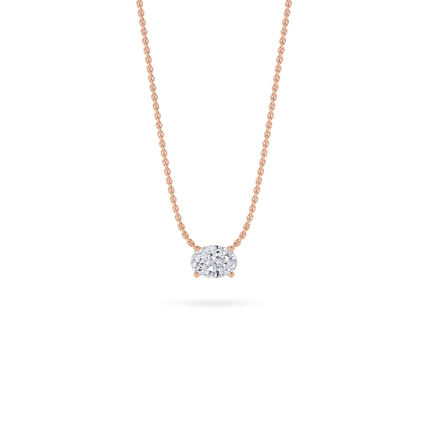 18 KT Gold Lab Grown Diamond Pendant