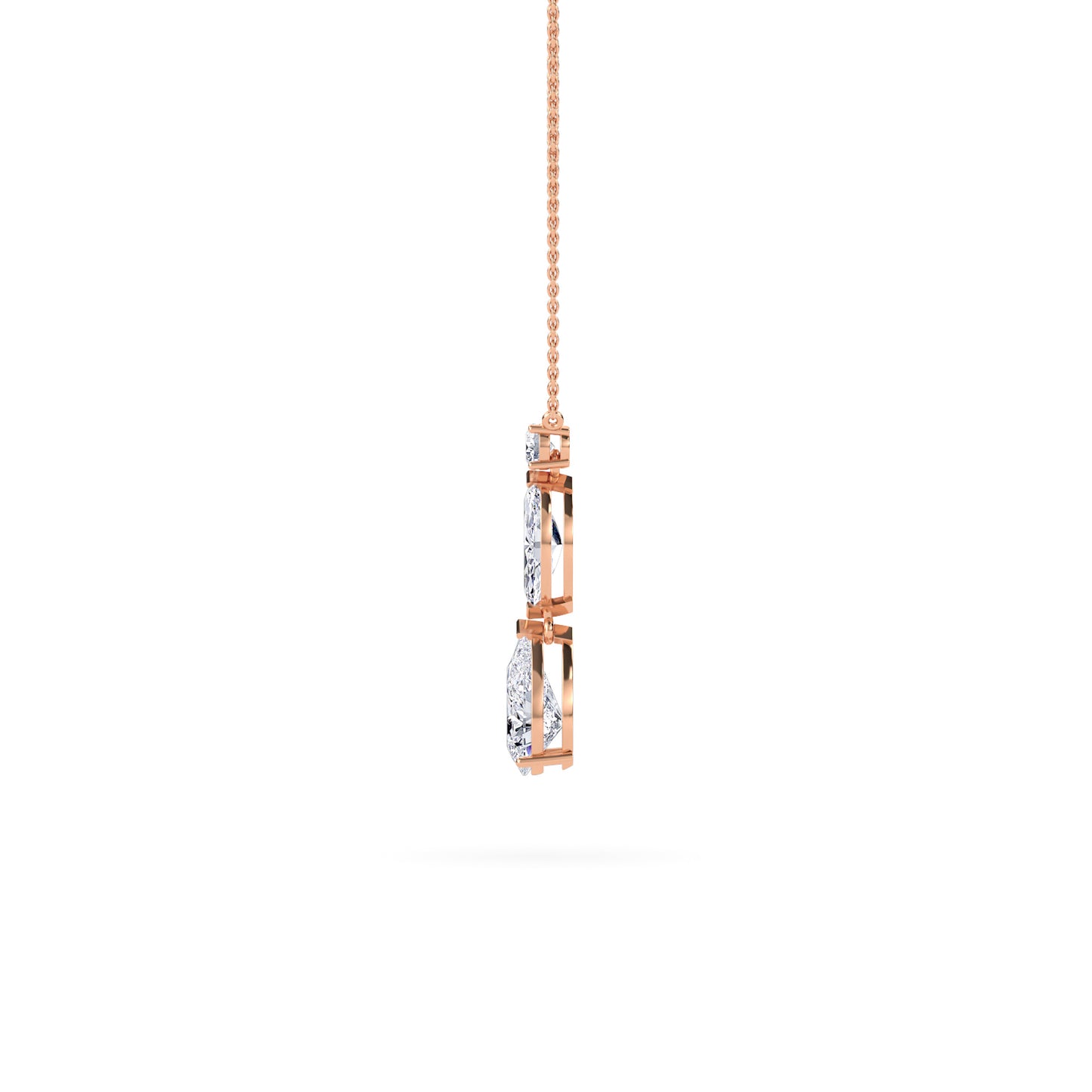 18 KT Gold Lab Grown Diamond Pendant