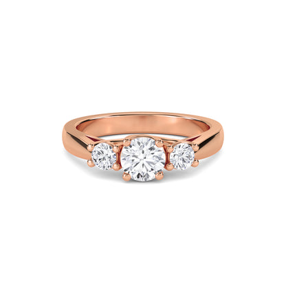 18 KT Gold Lab Grown Diamond Ring for Women