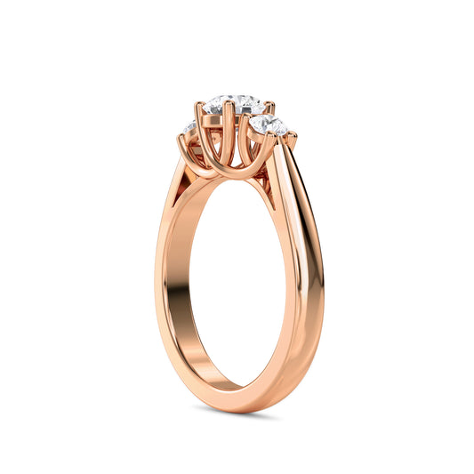 18 KT Gold Lab Grown Diamond Ring for Women