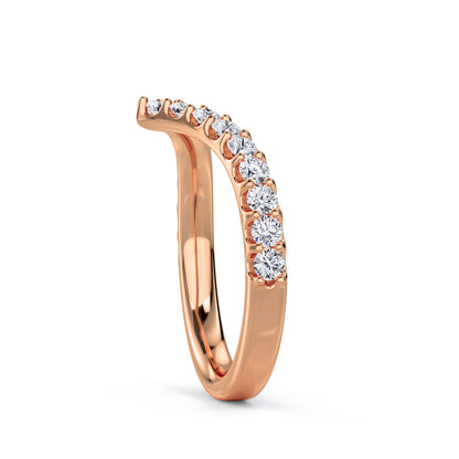 18 KT Gold Lab Grown Diamond Graceful Simplicity Ring for Women