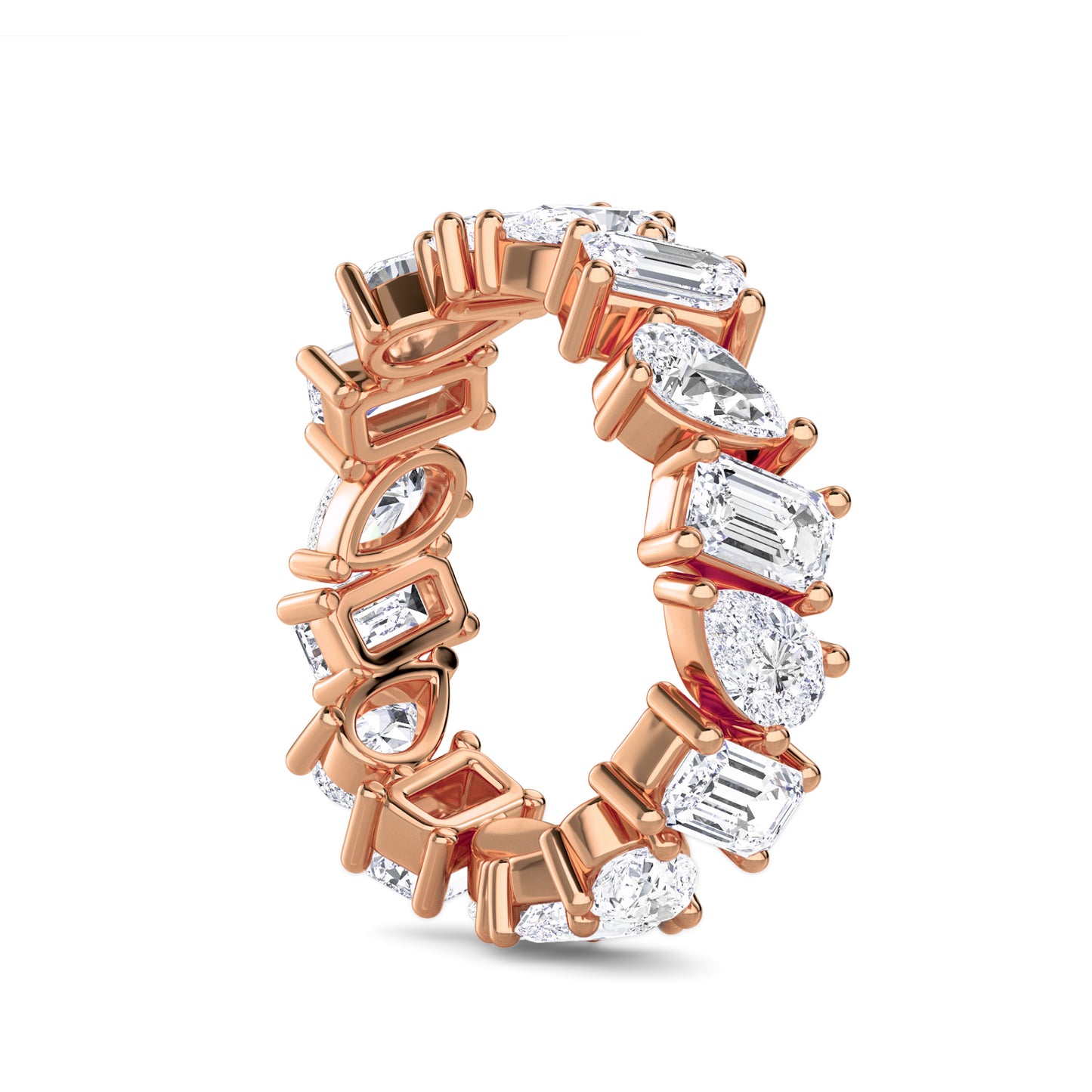 18 KT Gold Lab Grown Diamond Glamorous Cocktail Ring for Women