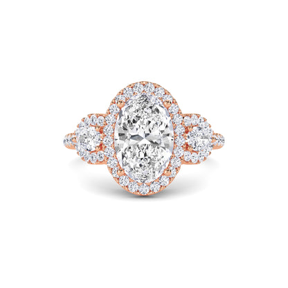 18 KT Gold Lab Grown Diamond Ring for Women