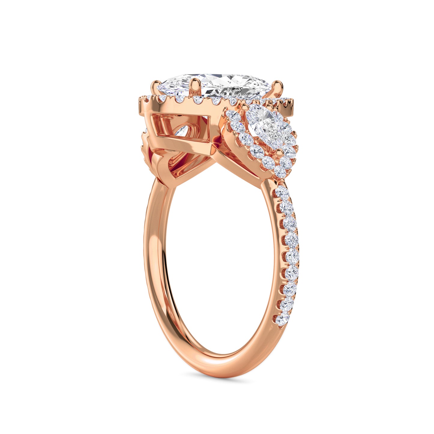 18 KT Gold Lab Grown Diamond Ring for Women