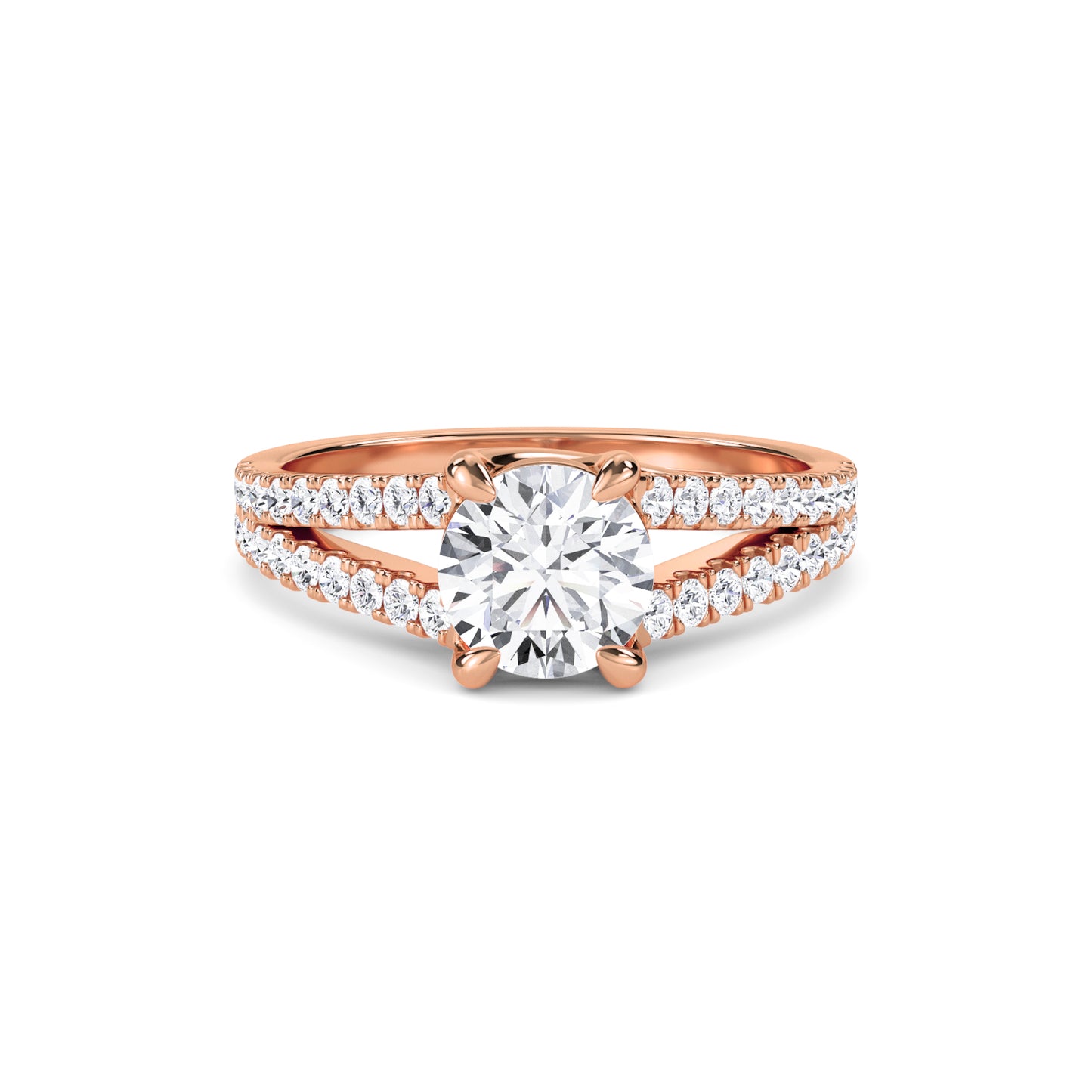 18 KT Gold Lab Grown Diamond Vintage-Inspired Wedding Ring for Women