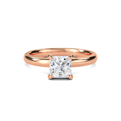 18 KT Gold Lab Grown Diamond Classic Wedding Band Ring for Women