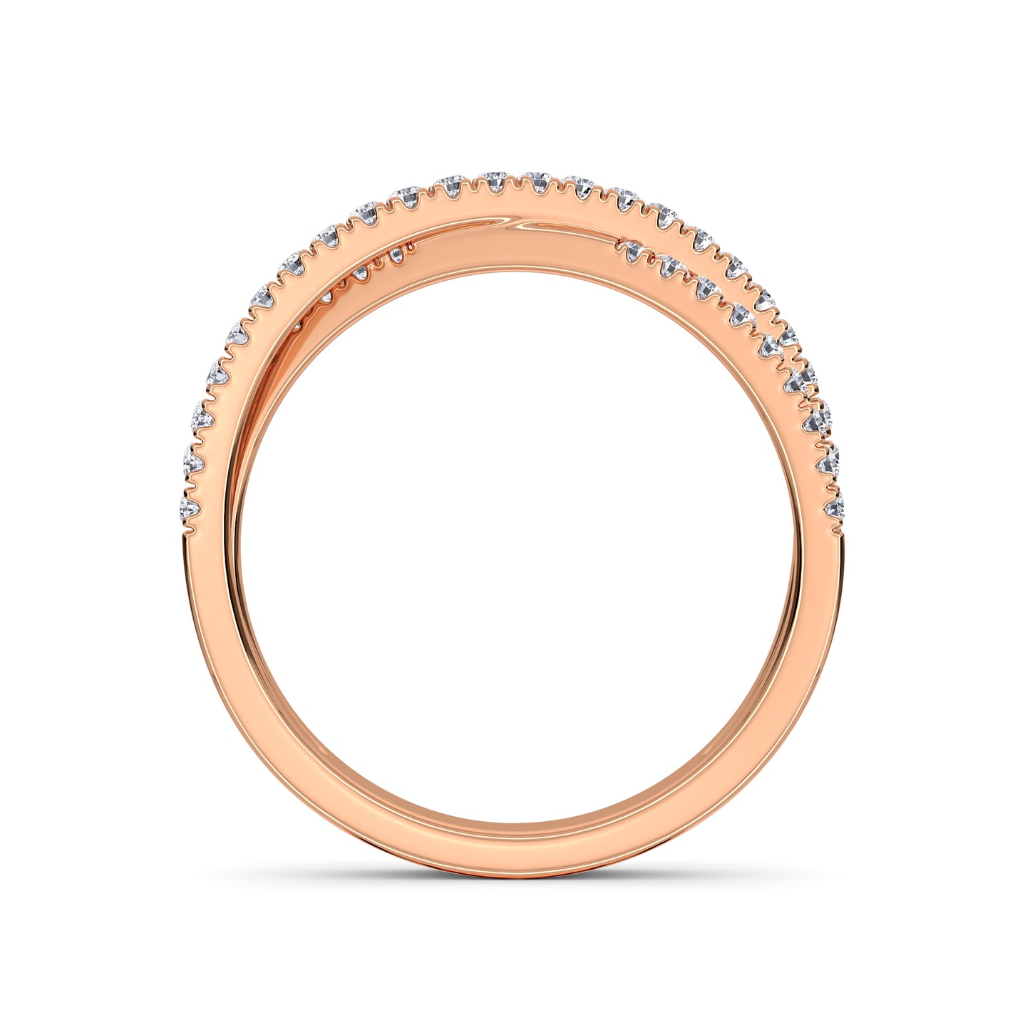 18 KT Gold Lab Grown Diamond Ring for Women