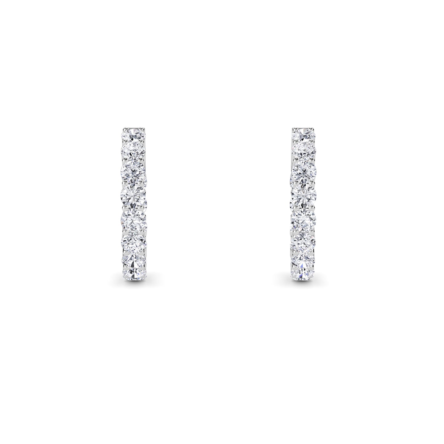 18 Kt Gold Lab Grown Diamond Hoop & Huggie Earrings