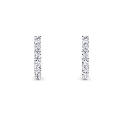 18 Kt Gold Lab Grown Diamond Hoop & Huggie Earrings