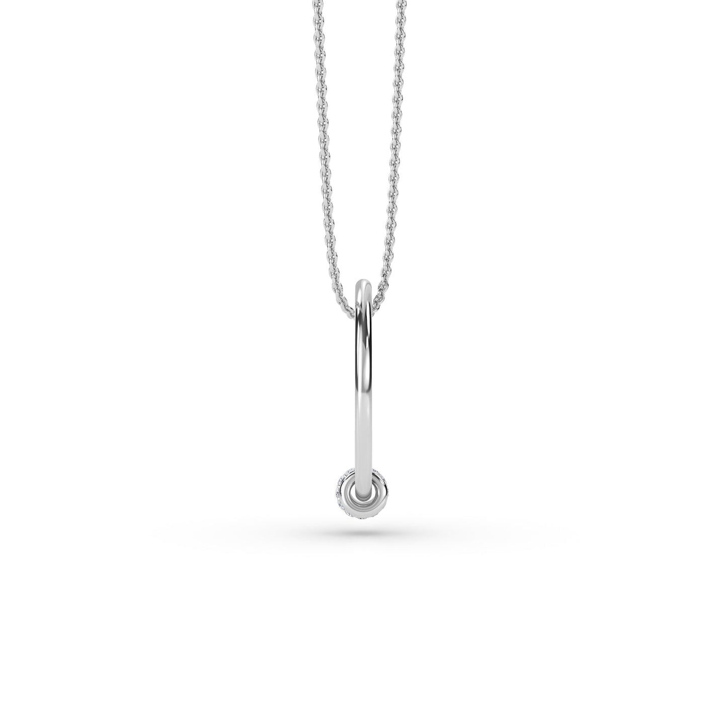 18 KT Gold Lab Grown Diamond Pendant