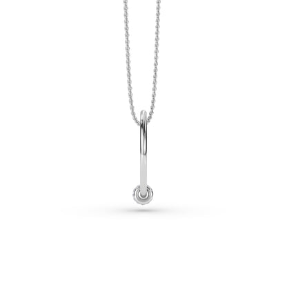 18 KT Gold Lab Grown Diamond Pendant