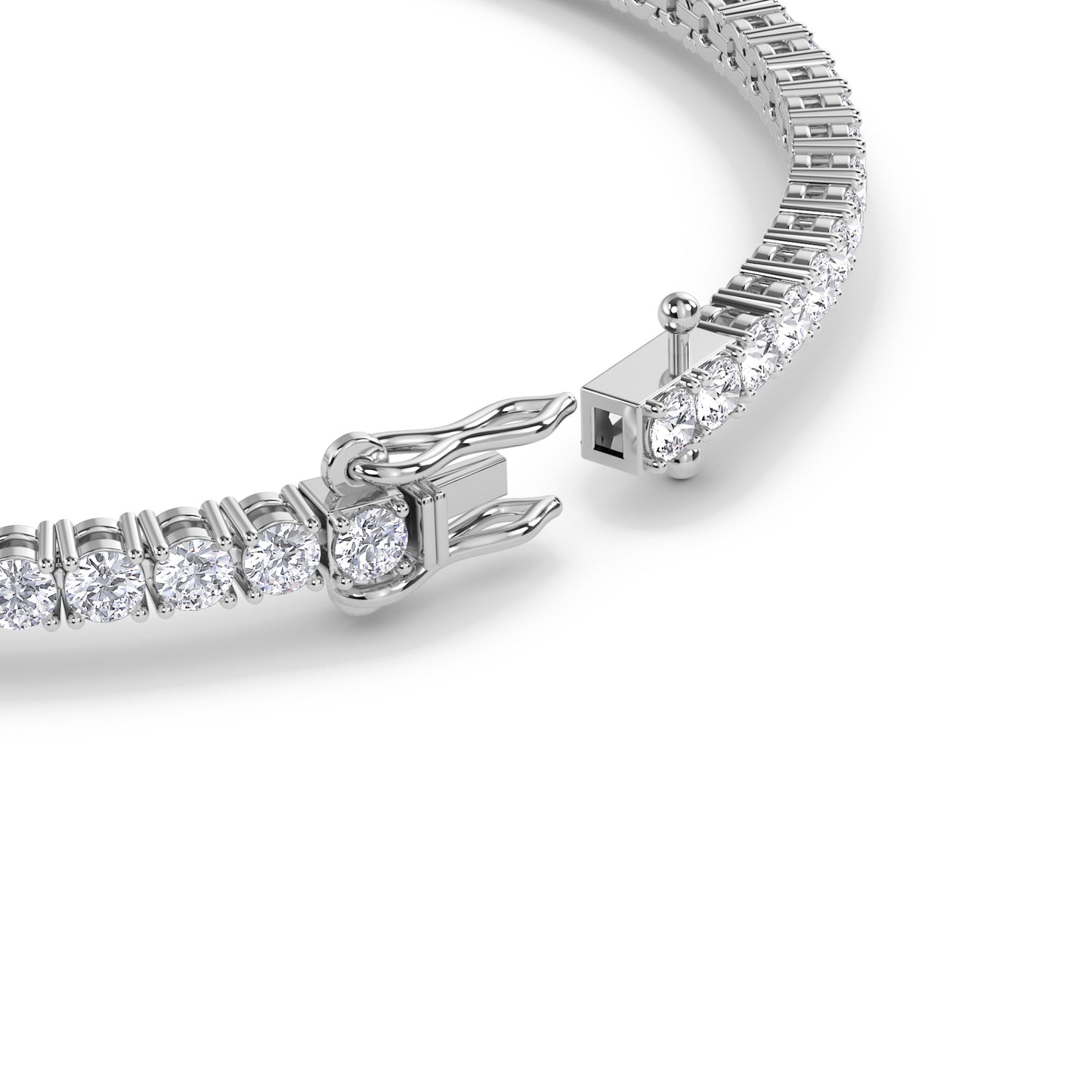 18 KT Gold Lab Grown Diamond Link Bracelets for Women