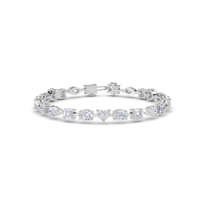 18 KT Gold Lab Grown Diamond Link Bracelets