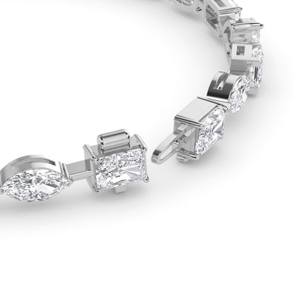 18 KT Gold Lab Grown Diamond Link Bracelets