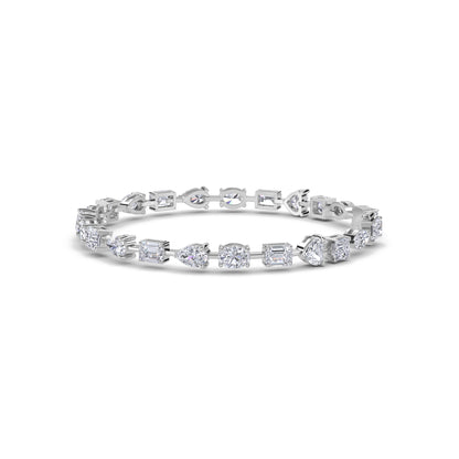 18 KT Gold Lab Grown Diamond Link Bracelets