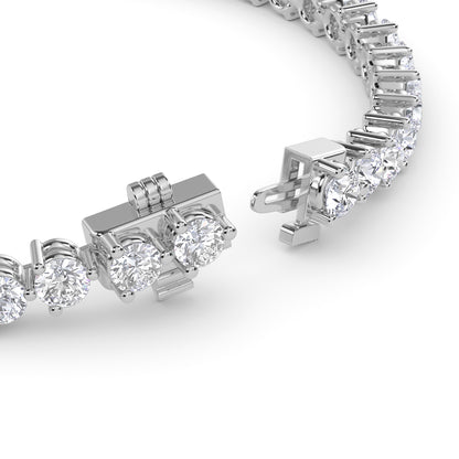 18 KT Gold Lab Grown Diamond Link Bracelets