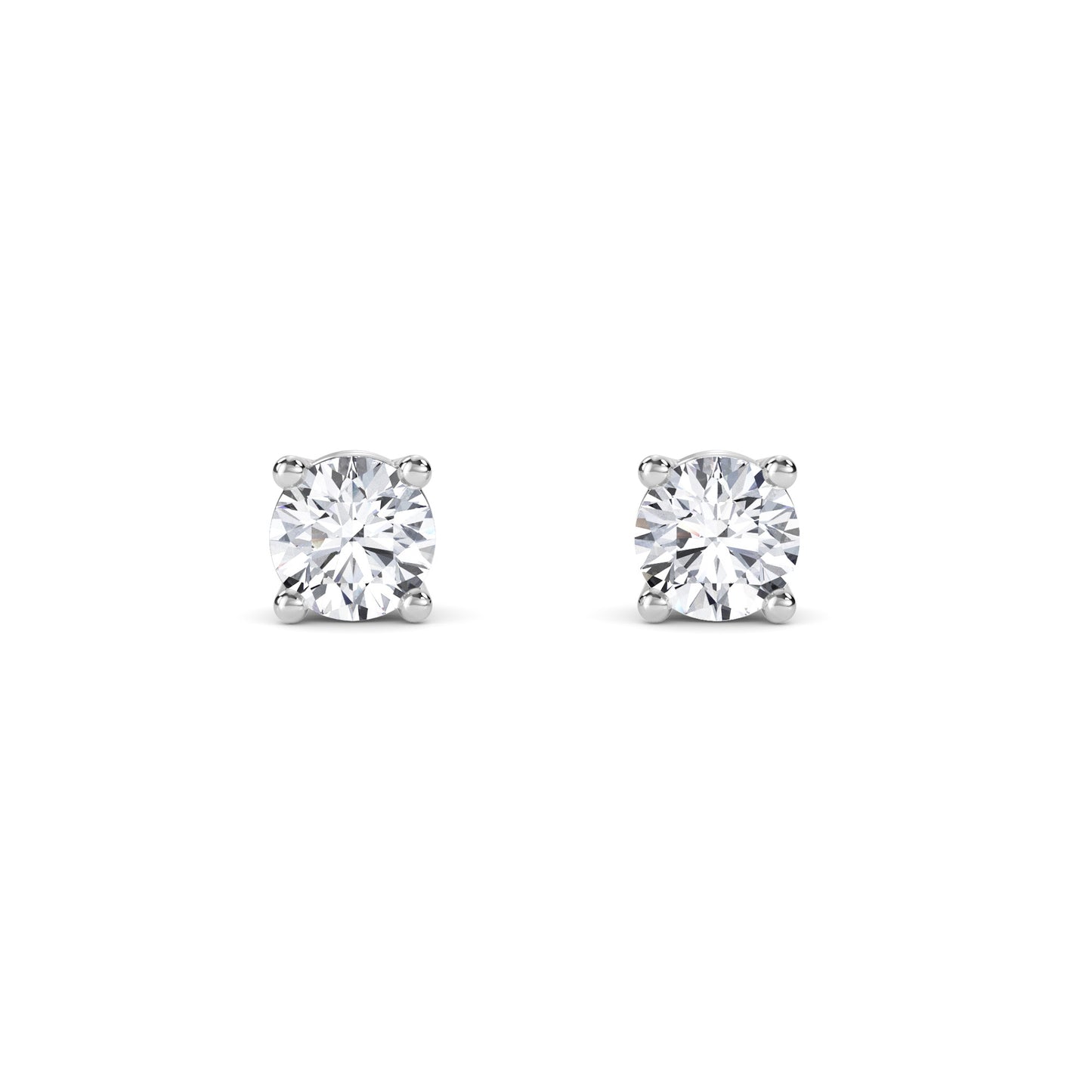 18 Kt Gold Lab Grown Diamond Stud Earrings