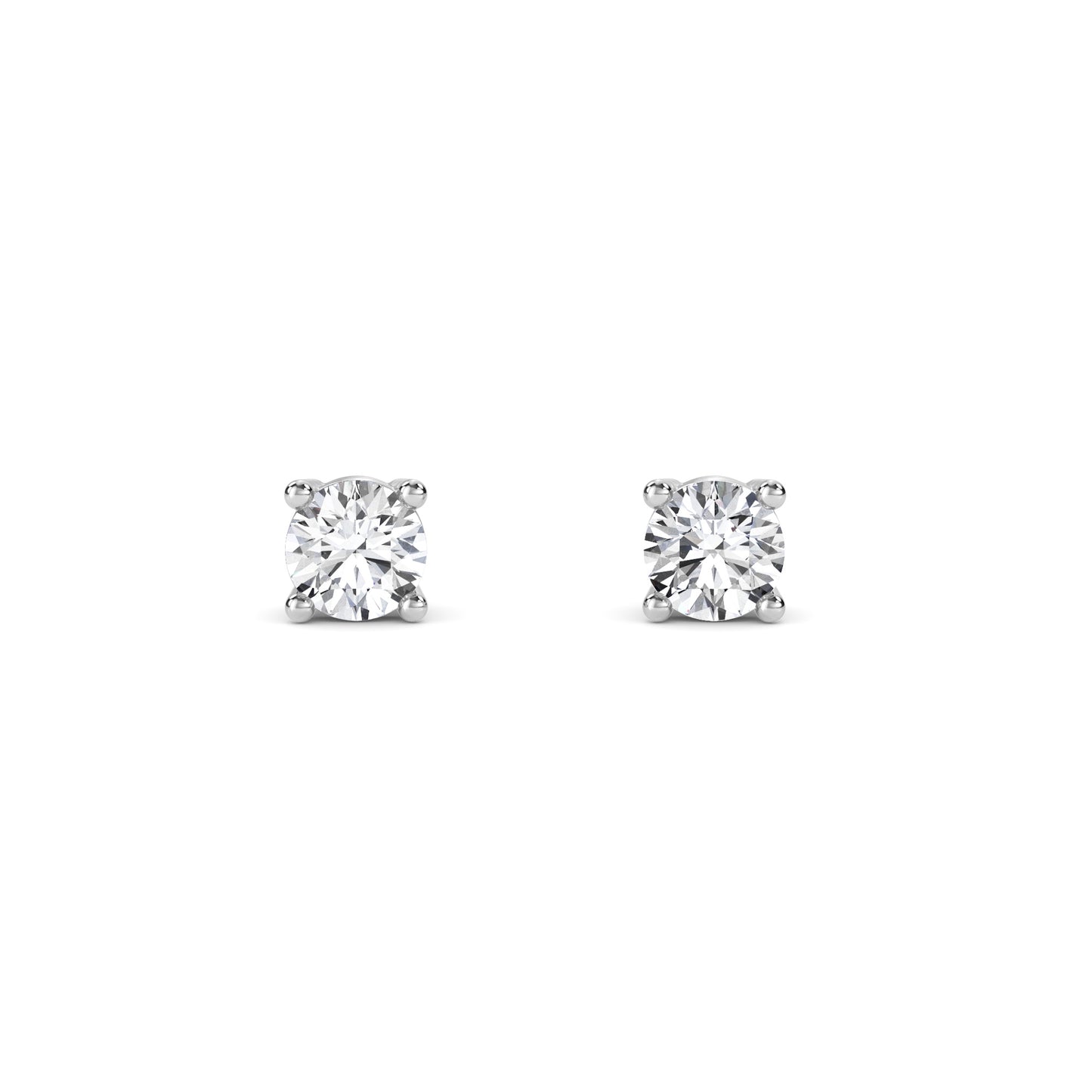 18 Kt Gold Lab Grown Diamond Stud Earrings