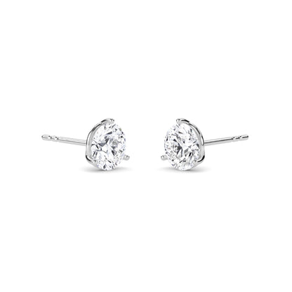 18 Kt Gold Lab Grown Diamond Stud Earrings