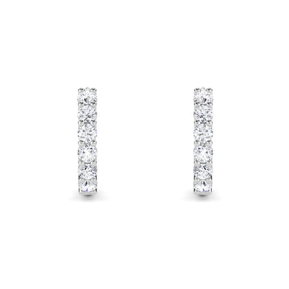 18 Kt Gold Lab Grown Diamond Hoop & Huggie Earrings