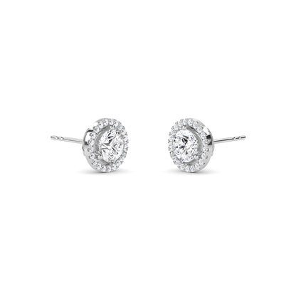 18 Kt Gold Lab Grown Diamond Stud Earrings