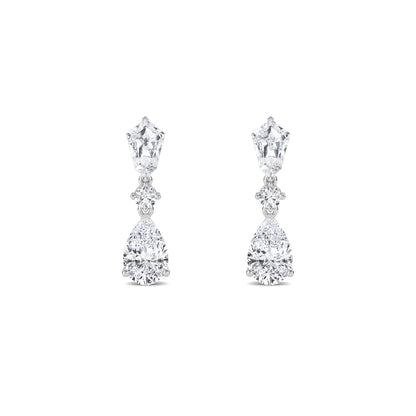 18 Kt Gold Lab Grown Diamond Drop & Dangler Earrings