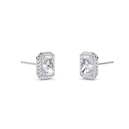 18 Kt Gold Lab Grown Diamond Stud Earrings