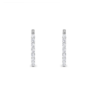 18 Kt Gold Lab Grown Diamond Hoop & Huggie Earrings