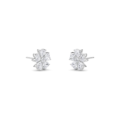 18 Kt Gold Lab Grown Diamond Stud Earrings